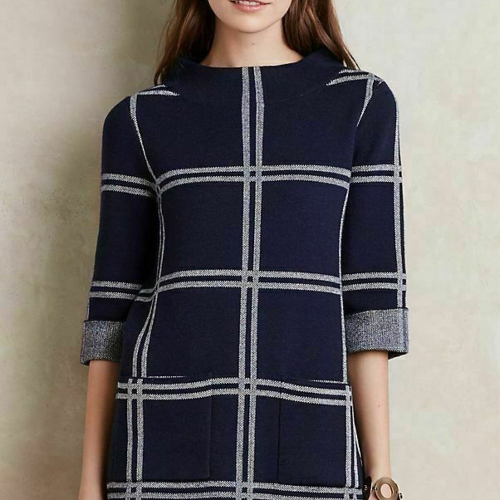 NWT Anthropologie Moth Paned Sweater Tunic Dress